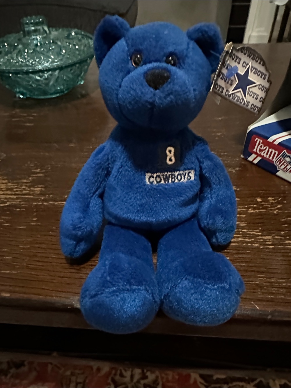 Vintage 1998 Limited Treasures NFL Pro Bears plush beanie -Troy Aikman